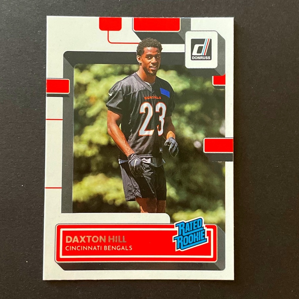 Daxton Hill: Cincinnati Bengals, Safety 2022 Donruss Rated Rookie #362